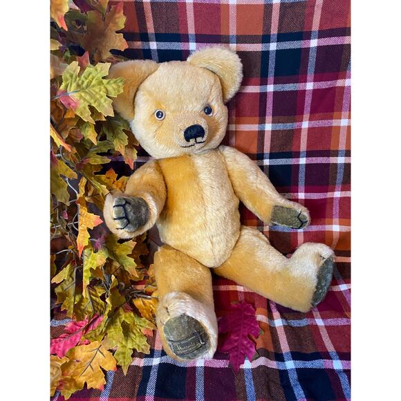 Vintage Merrythought Mohair Teddy Bear: 1980s Harrods Limited Edition - Picture 1 of 9